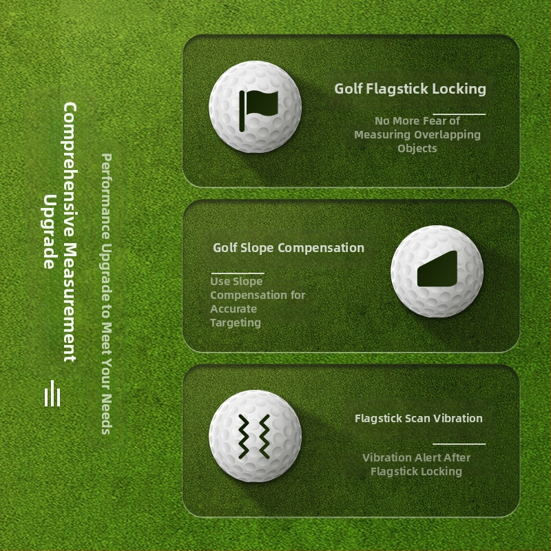 Ръчен електронен линийка за голф с високопрецизен измервателен инструмент, инфрачервен далекомер за голф