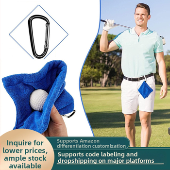 Novi ručnik za čišćenje golfa, krpa za čišćenje ručnika, krpa za brisanje palice, vanjska kuka, sportski ručnik, pribor za golf
