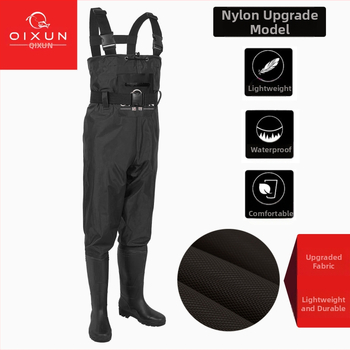 Nailoninės vientisos bridkelnės, žvejybinės kelnės, lietaus kelnės, pusės kūno žvejybinis kostiumas, jūrinės žvejybos kelnės, neperšlampamos ir vandeniui atsparios.