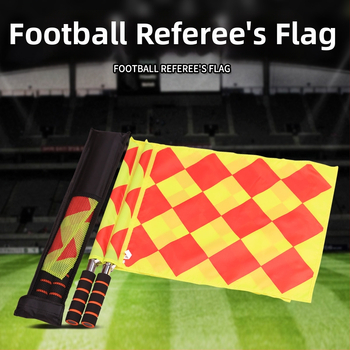 Доставка на едро на футболен патрулен флаг ъглов флаг сигнален флаг стартов флаг съдийски флаг ръчен флаг разнообразие