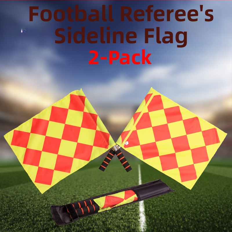 Доставка на едро на футболен патрулен флаг ъглов флаг сигнален флаг стартов флаг съдийски флаг ръчен флаг разнообразие