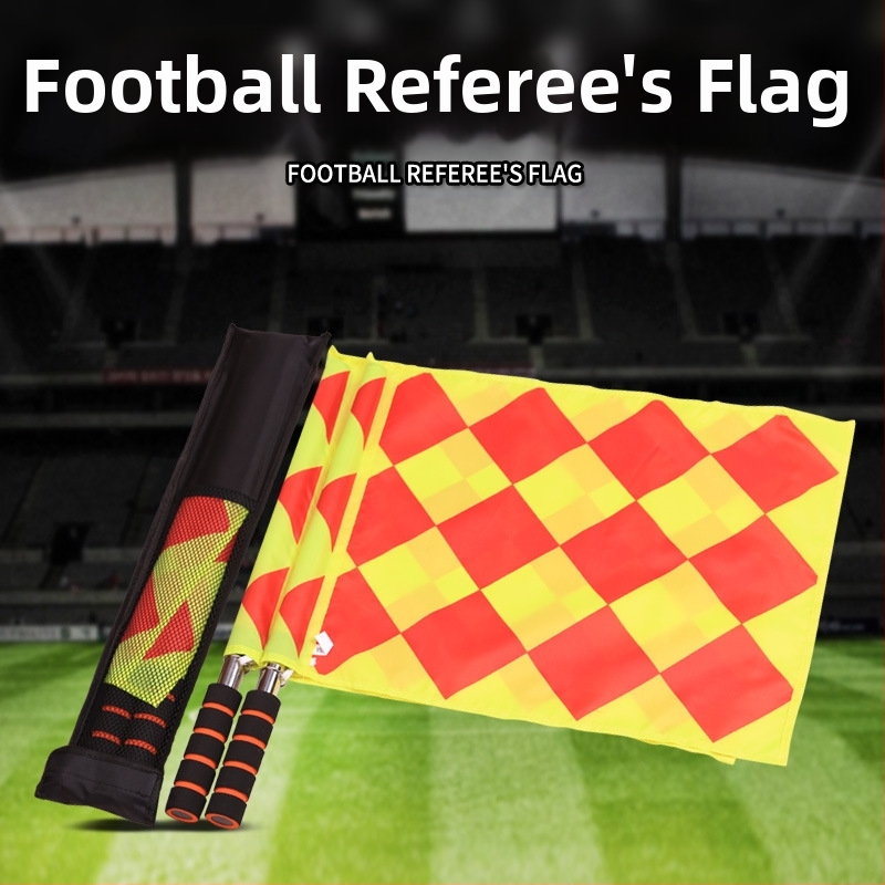Доставка на едро на футболен патрулен флаг ъглов флаг сигнален флаг стартов флаг съдийски флаг ръчен флаг разнообразие