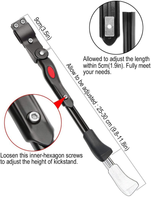 Kerékpár lábtartó parkolóállvány alumínium ötvözetből oldalsó támasz kerékpár hátsó támasz hegyi kerékpár oldalsó támasz létra tartozékok