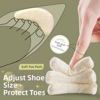 Nauji minkšto pado batų pirštų įdėklai, pusės dydžio pagalvėlės aukštakulniams, batų dydžio mažinimas, malšinimas, neslydimas, priekinių pėdos pirštų pakeitimas