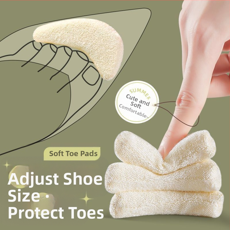 Нови меки подметки за пръсти на обувки, половин размер, за високи токчета, намаляване на размера на обувките, против болка, противоплъзгащи, заместване на пръстите на предната част на стъпалото