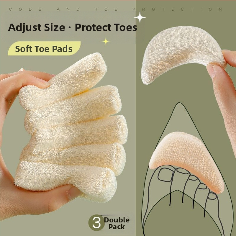 Нови меки подметки за пръсти на обувки, половин размер, за високи токчета, намаляване на размера на обувките, против болка, противоплъзгащи, заместване на пръстите на предната част на стъпалото