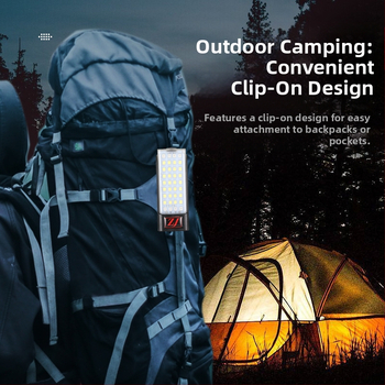 Wilder εξωτερικό φως μπρελόκ USB άμεσης φόρτισης, φορητό μαγνήτη, πολυλειτουργικό φως εργασίας, φακός ορειβασίας, κάμπινγκ