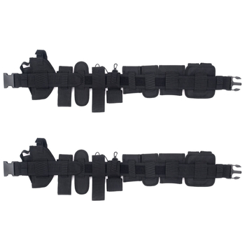 Lauko sporto reikmenys Taktinis diržas Dešimties dalių komplektas Nuimamas priedų krepšys Juosmens sandarinimo apsaugos įrankis Greito užtraukimo rankovė