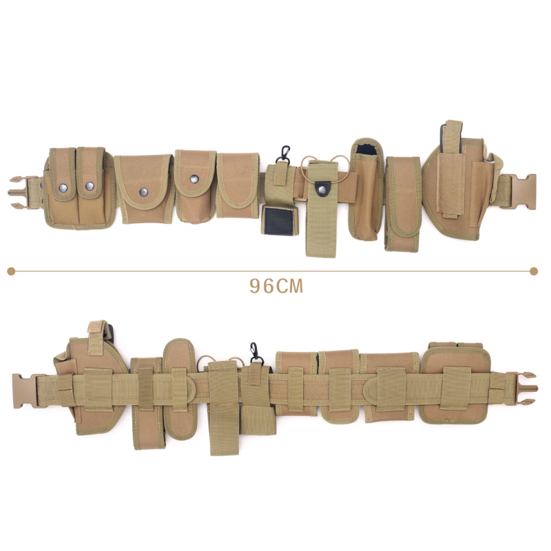 Lauko sporto reikmenys Taktinis diržas Dešimties dalių komplektas Nuimamas priedų krepšys Juosmens sandarinimo apsaugos įrankis Greito užtraukimo rankovė