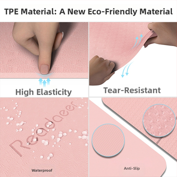 TPE Πτυσσόμενο χαλάκι γιόγκα γυμναστικής Αθόρυβο απορροφητικό κραδασμών Αντιολισθητικό παιδικό χαλάκι προπόνησης Φορητό χαλάκι χορού για το σπίτι