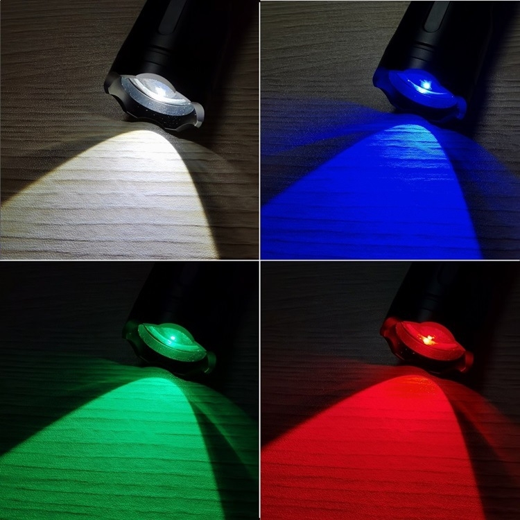 USB újratölthető RGB teleszkópos fókuszáló fotózási világítás zseblámpa hangulatkitöltő lámpa kültéri hordozható világítás SV96