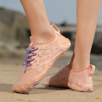 Παπούτσια εξωτερικού χώρου για ιστιοπλοΐα, κολύμβηση, αντιολισθητικά, γρήγορα στεγνώσιμα, παπούτσια θαλάσσης με πέντε δάχτυλα, ανδρικά και γυναικεία, εσωτερικού χώρου, μαλακή σόλα