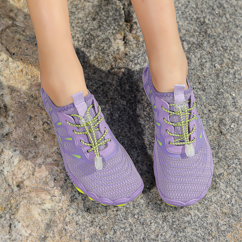 Határokon átnyúló kültéri cipők gázló-, úszás-, csúszásgátló- és gyorsan száradó, öt ujjas strandcipők férfi és női beltéri fitneszhez, puha talppal