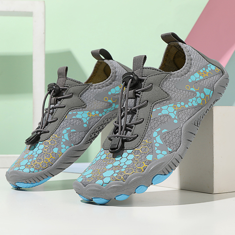 Határokon átnyúló kültéri cipők gázló-, úszás-, csúszásgátló- és gyorsan száradó, öt ujjas strandcipők férfi és női beltéri fitneszhez, puha talppal