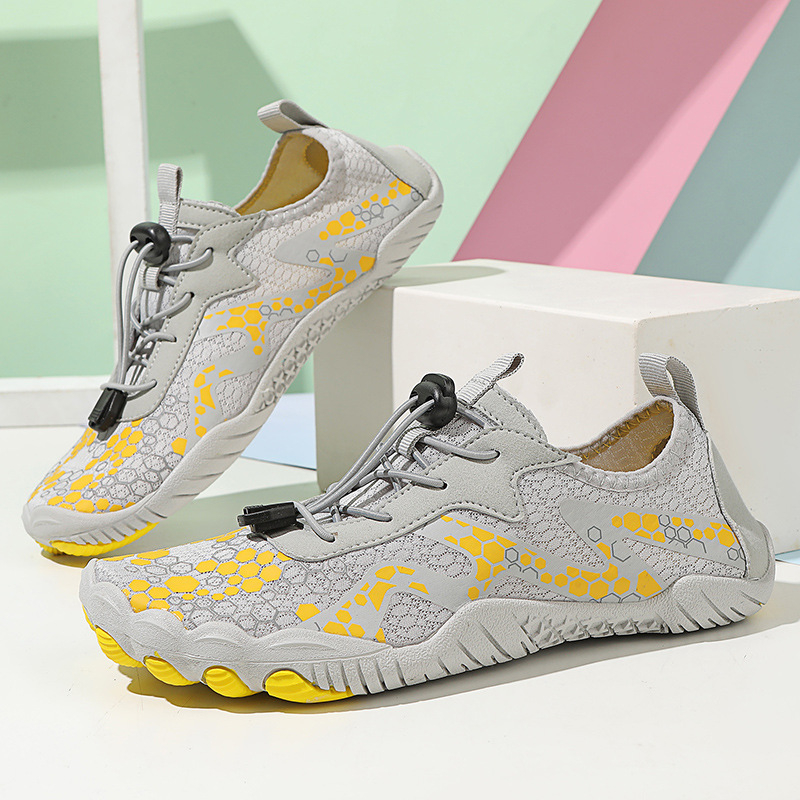 Határokon átnyúló kültéri cipők gázló-, úszás-, csúszásgátló- és gyorsan száradó, öt ujjas strandcipők férfi és női beltéri fitneszhez, puha talppal