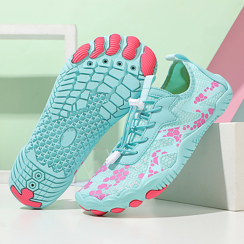 Határokon átnyúló kültéri cipők gázló-, úszás-, csúszásgátló- és gyorsan száradó, öt ujjas strandcipők férfi és női beltéri fitneszhez, puha talppal