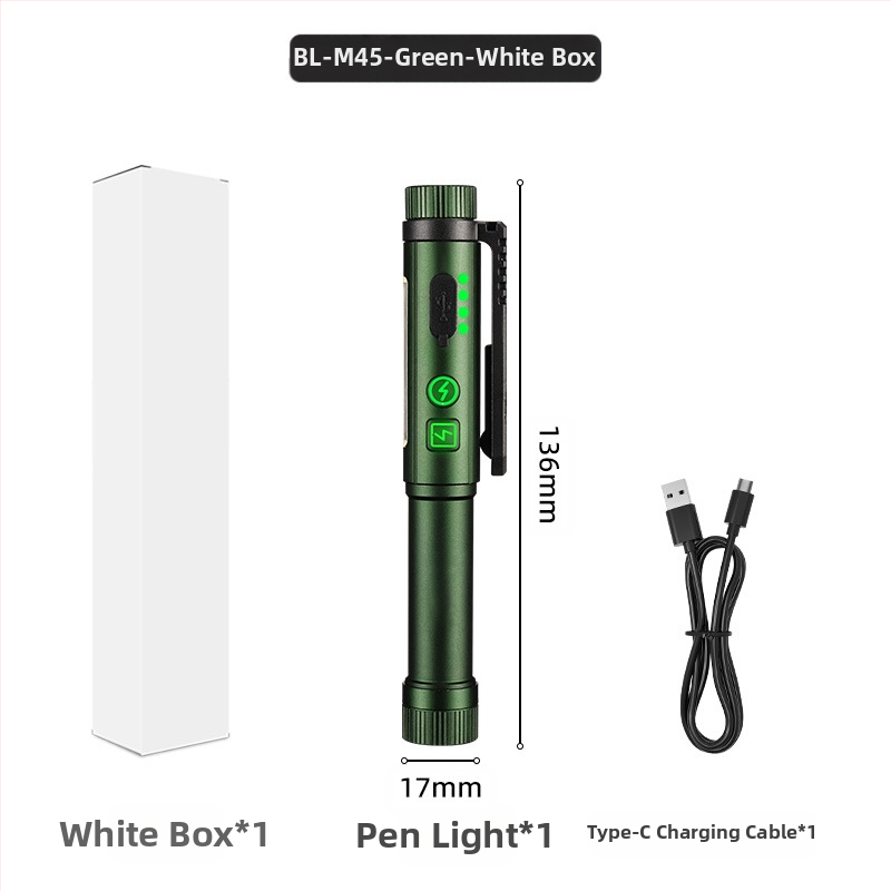 Határokon átnyúló új, ultrafényes, nagy hatótávolságú, kettős fényforrású, kettős mágneses tolllámpa, szárazelemes lítium akkumulátorral működő, univerzális, hordozható zseblámpa