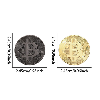 Διασυνοριακός από εικονικό κλιπ καπέλου γκολφ σε σχήμα bitcoin, μεταλλικός μαγνητικός δείκτης θέσης μπάλας Golf Clip Mark Mark