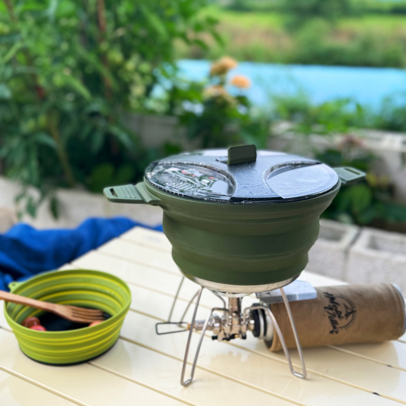 Välispikniku hoiukostüüm Telkimiskauss Kaasaskantav kauss Praepanni varustus Kaasaskantav telkimisnõude ülikond