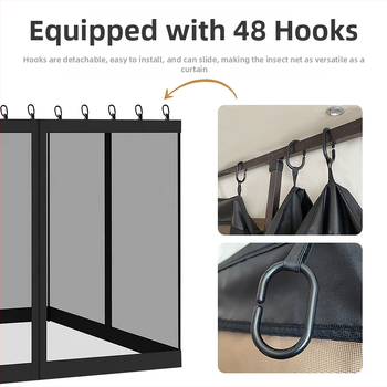 Υπαίθρια αναψυχή, περίπτερο, τέντα αυλής, κουνουπιέρα, γάζα, αντικουνουπική ρωμαϊκή σκηνή, μουσαμάς από σφυρήλατο σίδερο, εντομοαπωθητικό δίχτυ