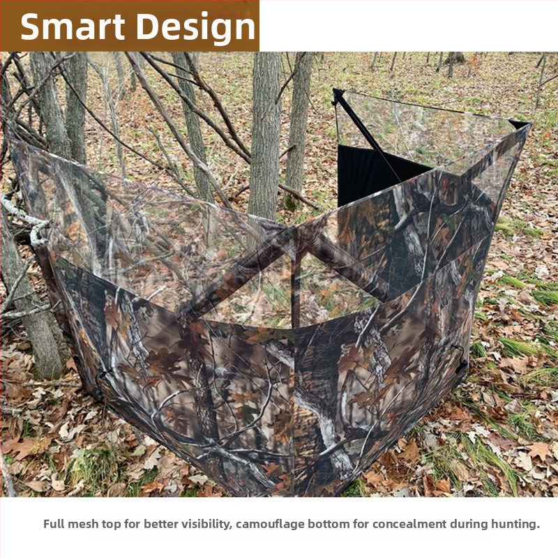 Veľkoobchodný vonkajší maskovací poľovnícky plot, lesný skrytý poľovnícky stan na morky, obojstranný jednostranný poľovnícky stan