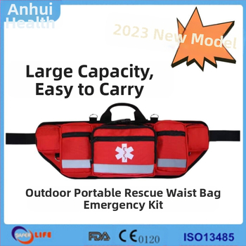 2023. aasta uus piiriülene kuummüük, kaasaskantav reisimiseks mõeldud pääste-esmaabikott, tühi kott, välistingimustes kasutatav pääste-vöökott