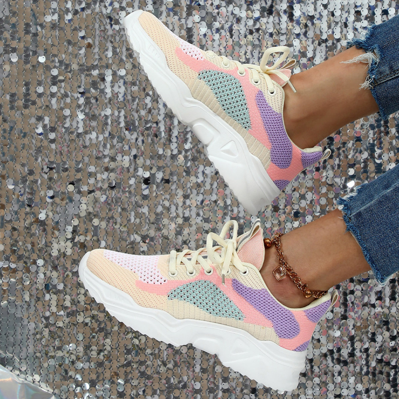 Határokon átnyúló, repülő szövésű, plus size női cipők, lélegző, kényelmes, utazócipő, hálós, könnyű futócipők, divatos, mindenhez illő, trendi cipők