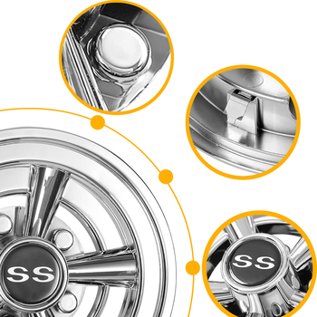 Αμαξίδιο γκολφ Amz 8 ιντσών με ηλεκτρολυτικό καπάκι πλήμνης, μοντέλο Universal, κατάλληλο για Club Car/Ezgo/Yamaha