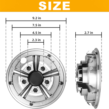 Αμαξίδιο γκολφ Amz 8 ιντσών με ηλεκτρολυτικό καπάκι πλήμνης, μοντέλο Universal, κατάλληλο για Club Car/Ezgo/Yamaha
