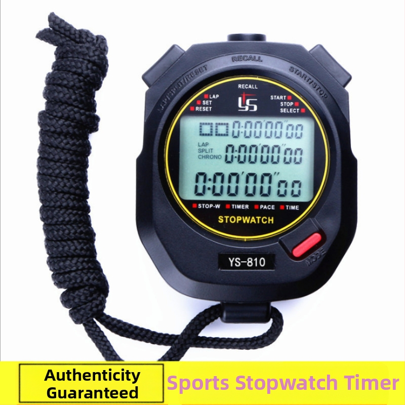 Mitmekanaliline elektrooniline stopper taimer spordile, fitnessile, jooksmisele, kergejõustikule, treeningule, õpilastele, kohtunikele, võistlustele, veekindlale, loenduskellale