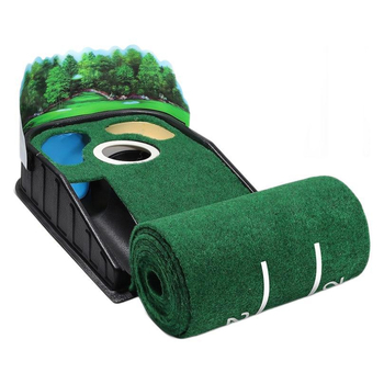 Διασυνοριακός Εξοπλισμός Γκολφ με Κουβέρτα Πρακτικής Στίβου, Εσωτερικός/Εξωτερικός Χώρος, Πράσινη Κουβέρτα Γκολφ