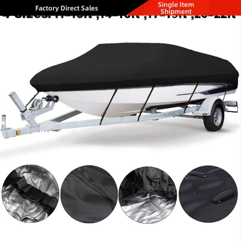 laos 210D Oxfordi riidest veekindel paadikate kiirpaadile rippuv V-kujuline ruudukujuline kalapüügipaadi kate vihma ja päikese eest