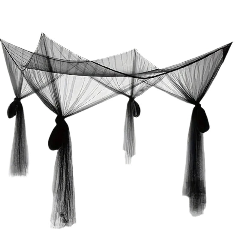 4-nurga rihmaga suur voodi sääsevõrk nelja uksega ruudukujuline telk õues telkimiseks stiilis valge sääsevõrk kokkupandav sääsetõrje