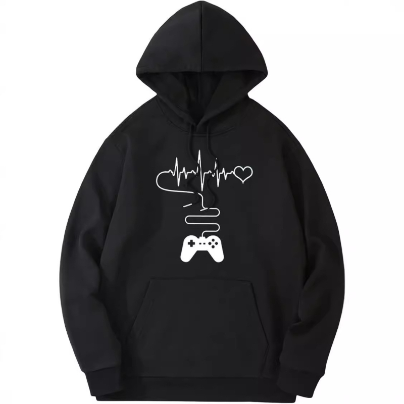 Férfi grafikus húzózsinóros pulóver kapucnis pulóver húzózsinóros kapucnis kapucnis