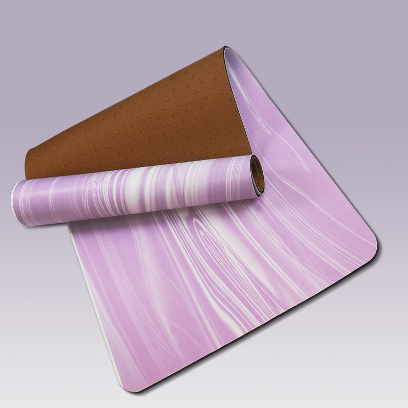 Prekogranična gumena silikonska neklizajuća prostirka za jogu PU luksuzna prostirka PU prirodna fitness 70*190*7 mm apsorpcija udaraca