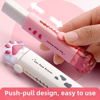 Με 5 ανταλλακτικούς πυρήνες, γόμα push-pull, ειδικά σχολικά είδη για μαθητές δημοτικού, γόμα μολυβιών, παιδική γόμα χωρίς να αφήνει ίχνη