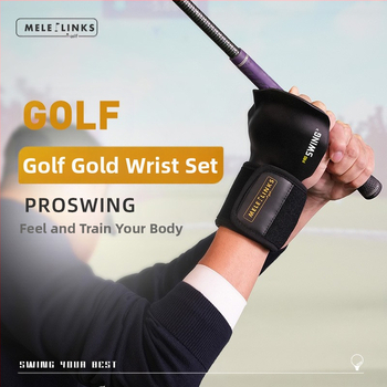 Meileff Gold Set Wrist Fixator Συσκευή προπόνησης γκολφ Swing Corrector Είδη προπόνησης Εξοπλισμός