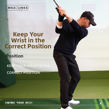 Meileff Gold Set Wrist Fixator Συσκευή προπόνησης γκολφ Swing Corrector Είδη προπόνησης Εξοπλισμός