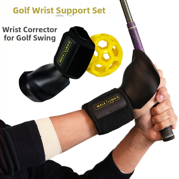 Meileff Gold Set Wrist Fixator Συσκευή προπόνησης γκολφ Swing Corrector Είδη προπόνησης Εξοπλισμός