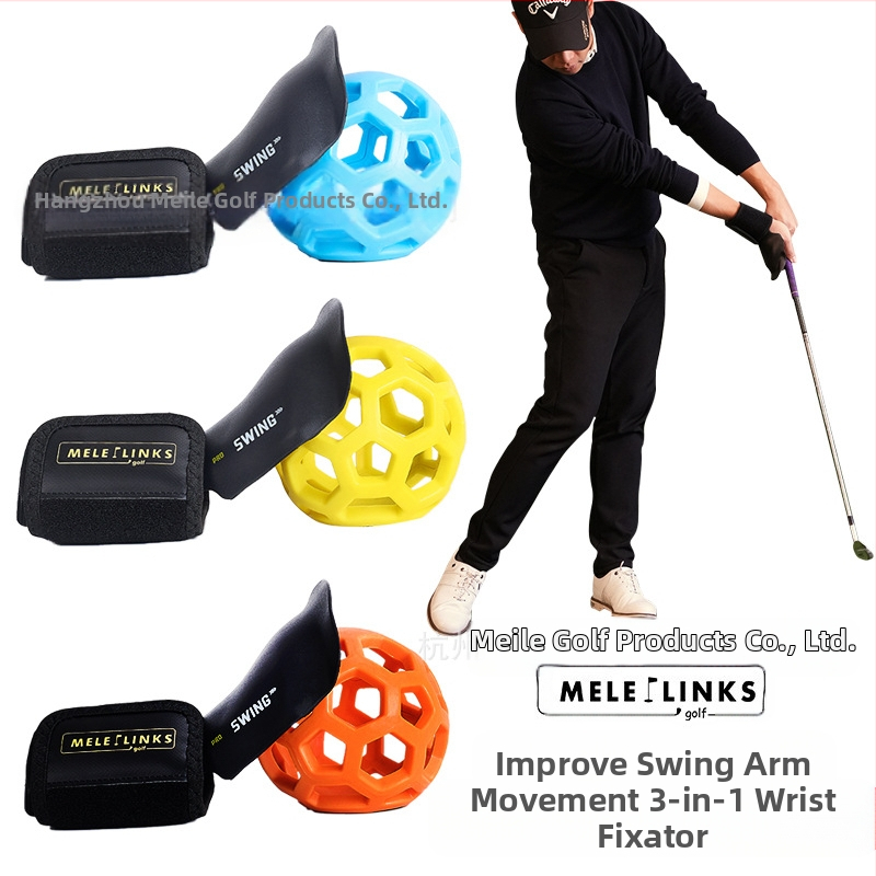 Meileff Gold Set csuklórögzítő golf lendítő edzőeszköz korrektor edzőfelszerelés