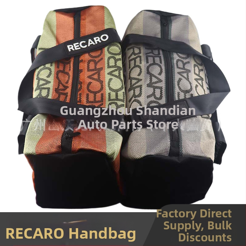 Τσάντα χειρός από καμβά στυλ JDM, τσάντα αποσκευών για αγώνες, σχολική τσάντα, τσάντα ταξιδιού εξωτερικού χώρου, μεγάλη τσάντα χειρός RECARO