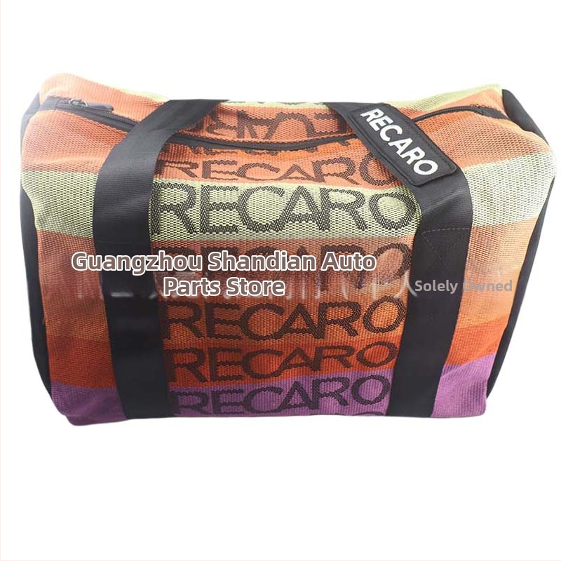 Чанта от плат в стил JDM, състезателен багаж, ученическа чанта, външна чанта с дръжка, пътна чанта RECARO, голяма чанта за ръка