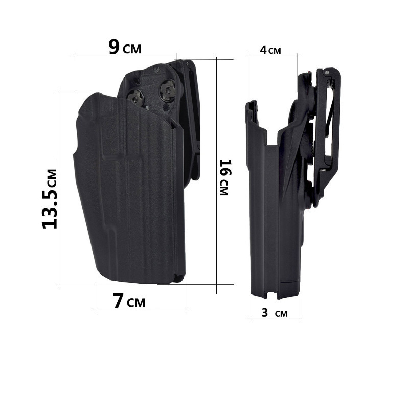 Plastikust ja terasest P1 kiirväljatõmbava ümbris Glock G17 vöökohale kinnitatav kiirväljatõmbava ümbris M921911 P226 Tactical 579 kiirväljatõmbava ümbris