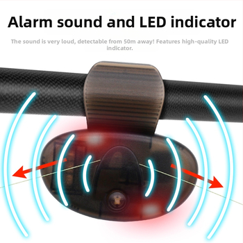 Határokon átnyúló multifunkcionális horgászriasztó dobóbot tengeri bot riasztó éjszakai horgászat intelligens villogó fény csengő riasztó raktáron