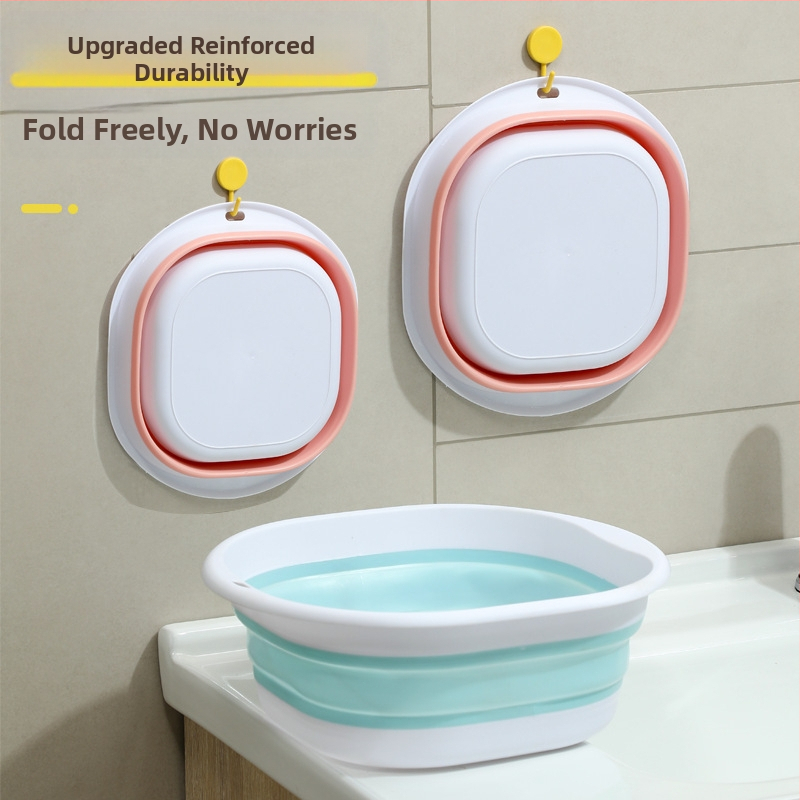 Сгъваема мивка, преносима пътна мивка за студентско общежитие, бебешка мивка, голяма и средна, малка, пластмасова мивка