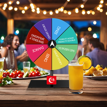 Tx akril születésnapi esküvői partijáték kellékek függetlenség napja bár szórakoztató esemény szerencsés lottókerék