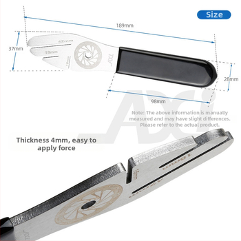 Κλειδί διόρθωσης δίσκου ποδηλάτου βουνού Εργαλείο συντήρησης ποδηλάτου Universal διόρθωση τακακιού φρένου δίσκου ποδηλάτου δρόμου