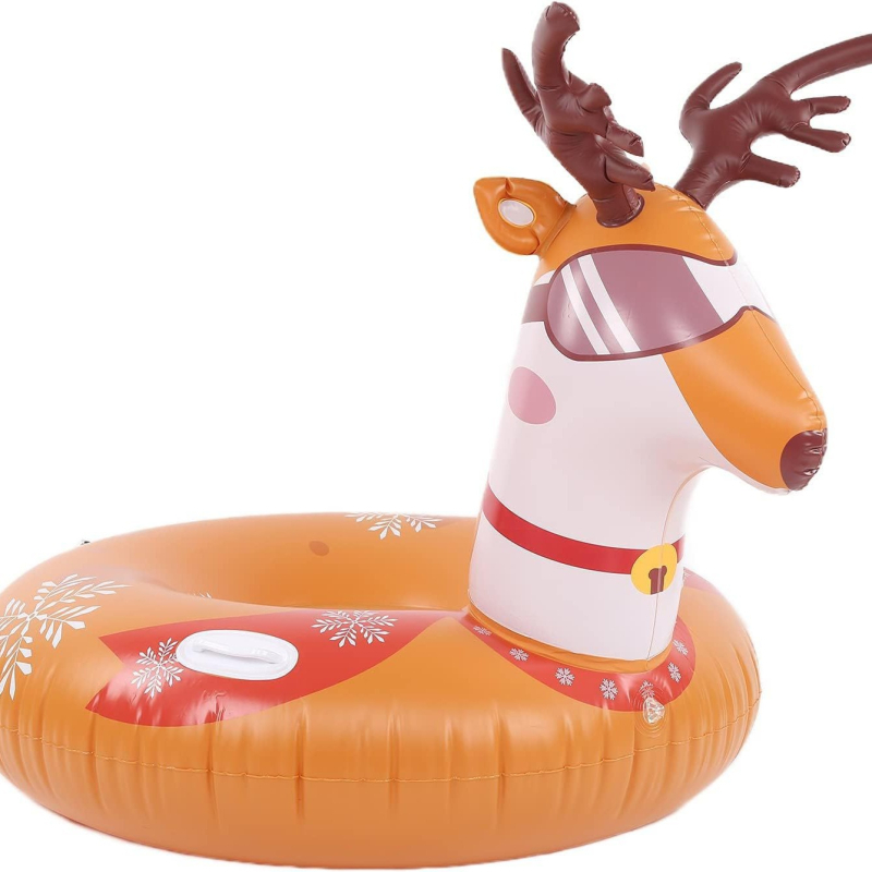 Täispuhutav dinosauruse suusaring täiskasvanutele mõeldud lumemänguasi, külmakindel, paksendatud suusaring, suusatamisring, lumelaud