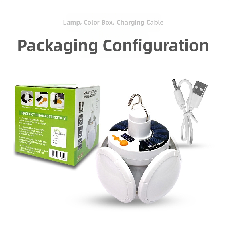 Päikeseenergial laetav lambipirn elektrikatkestuse hädaolukorraks, ööturu putka, majapidamises kasutatav energiasäästlik kokkupandav jalgpallivalgusti, tugev valgus