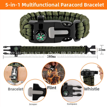 Σετ κιτ πρώτων βοηθειών εξωτερικού χώρου, ορειβασία περιπέτειας, κάμπινγκ έκτακτης ανάγκης, εξοπλισμός κάμπινγκ, συνδυασμός πολλαπλών λειτουργιών εργαλείων επιβίωσης EDC